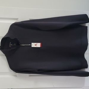 NWT (L) Antigua black golf sweater